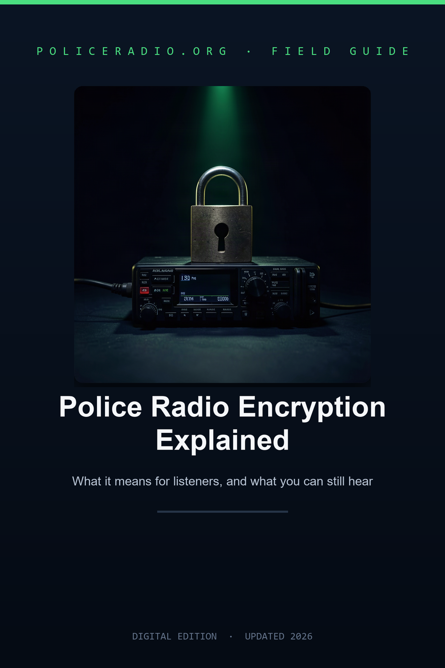 Police Radio Encryption Explained