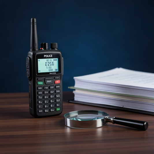 Police radio with transparency audit documents