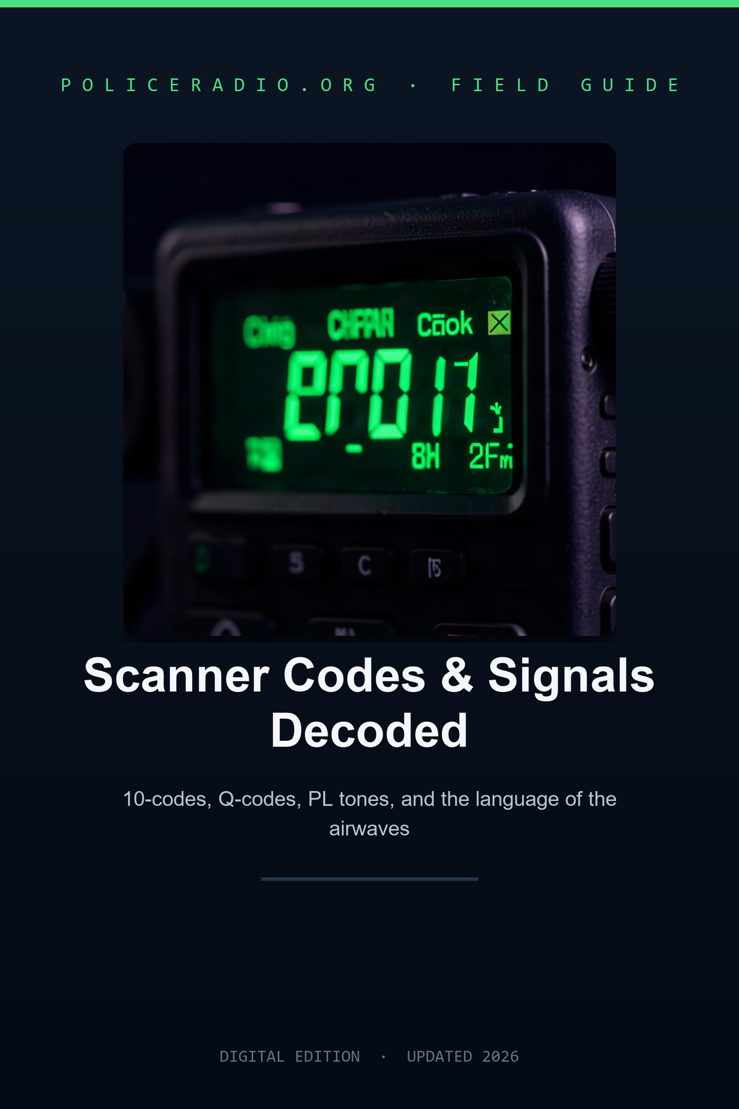 Scanner Codes & Signals Decoded